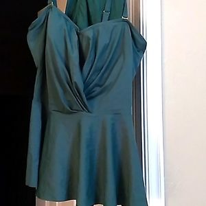 Nearly New peplum 2 piece swimsuit. Wore on vacation so flattering  supportive